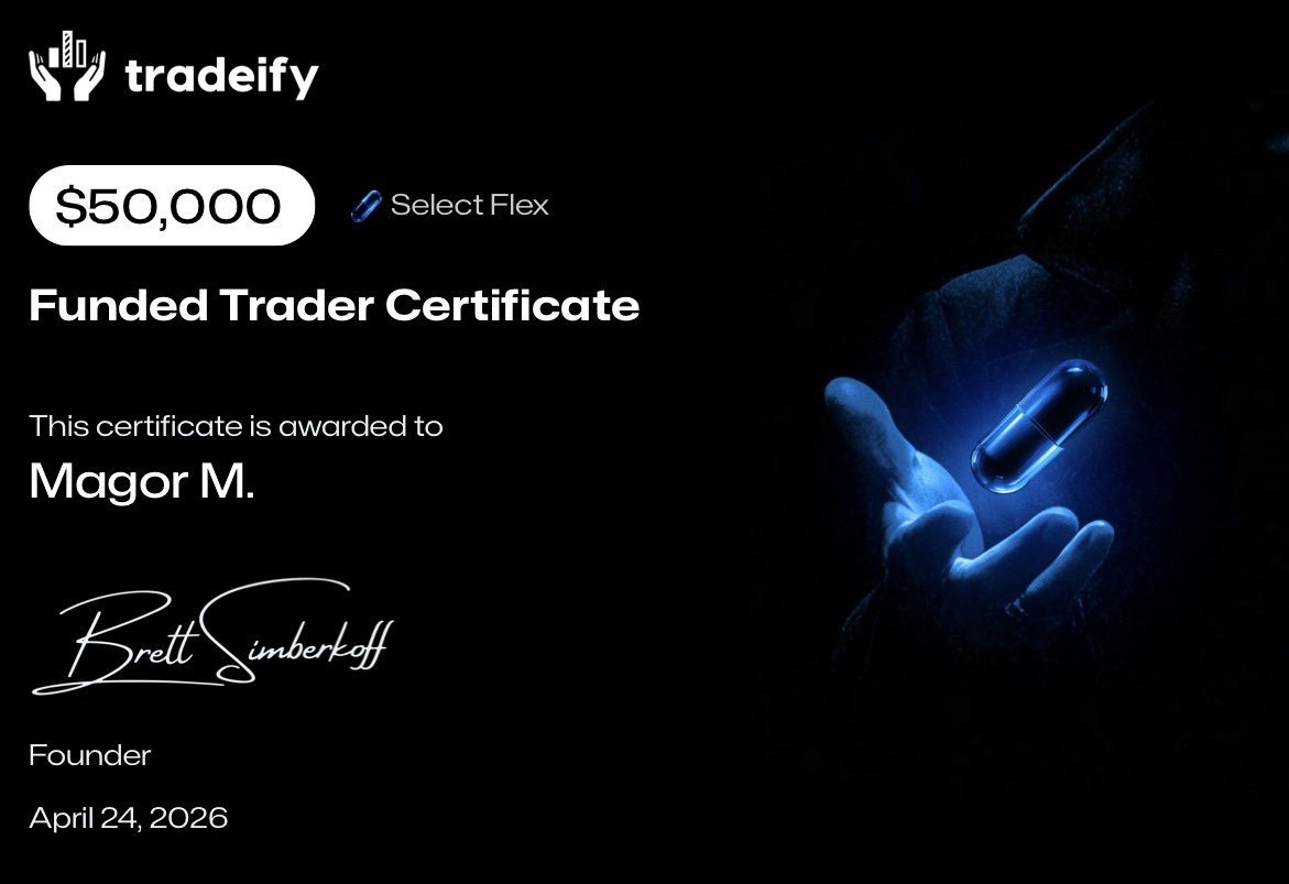 MagorMandy's tweet photo. After bad hard weeks, I finally passed my second select @Tradeify account 

This week, especially this month was not easy, but I managed my risk and after some losses I passed it https://t.co/AojZ2McpeZ