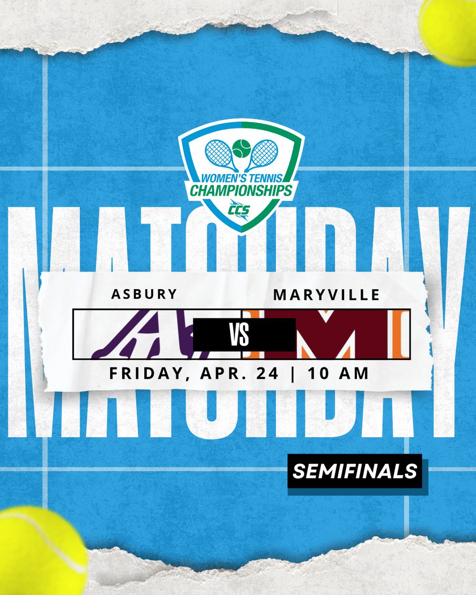 CCofSouth's tweet image. Semifinals are here and we’re starting the day bright &amp;amp; early!🎾☀️

Today’s matchups:

No. 2 @asburyeagles 🆚 No. 3 @mcscots

No. 1 @piedmontlions 🆚 No. 4 @covenantscots

Who’s punching their ticket to the finals? 👀🔥

#CCS | #CCSWTE | #CCSChampionships | #WeAreTheSouth