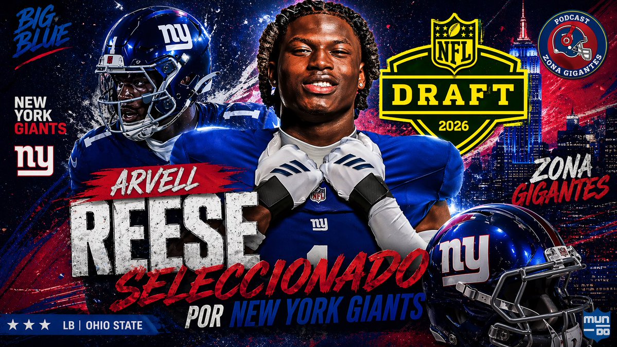 ZonaGigantes's tweet image. 🚨 LOS GIANTS SE LLEVAN A ARVELL REESE

Un pick que puede pasar desapercibido…
pero que encaja PERFECTO en esta defensa 👀

¿ROBO del Draft 2026?

DALE AL PLAY ▶️ youtube.com/watch?v=QQOWU6…

#Giants #NFLDraft #BigBlue