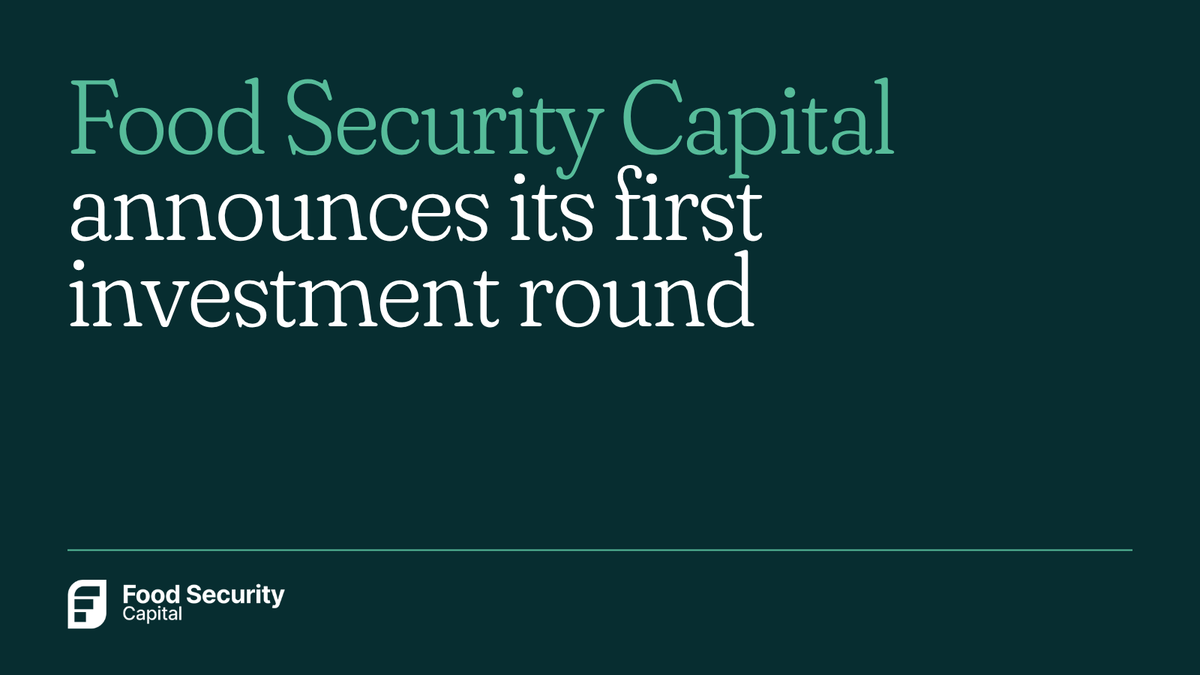 FoodSecurityCap's tweet image. 🚀 A new step forward

Food Security Capital is preparing to launch its first investment round.

More details will follow soon.

#foodsecurity #impactinvesting #investing #invest #globalimpact