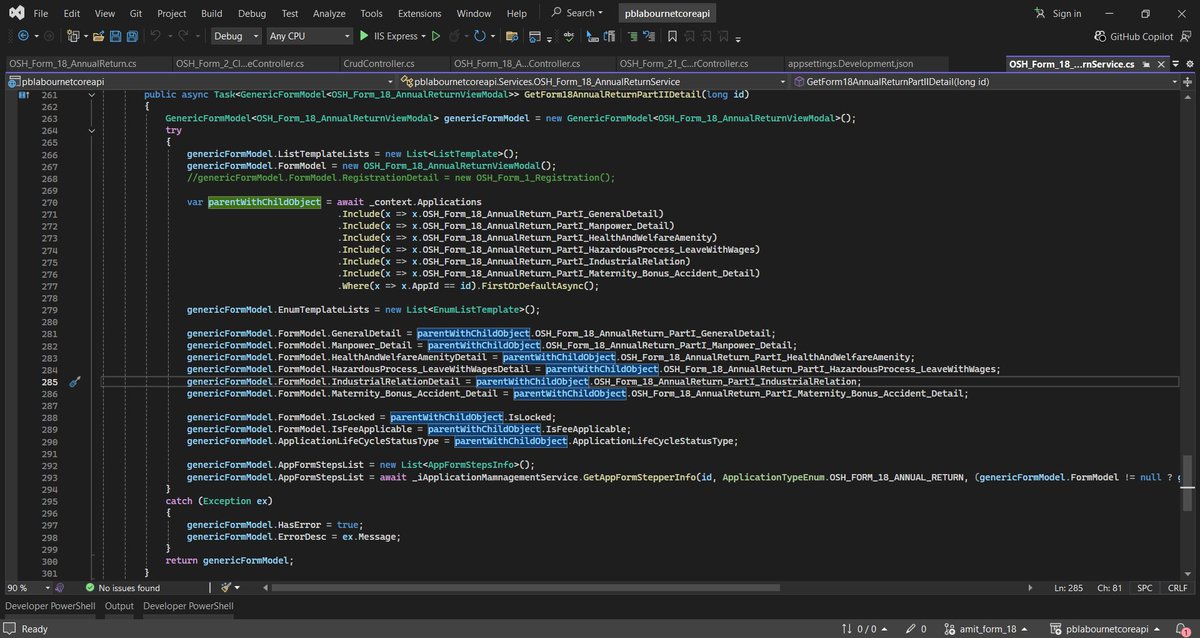 _a_m_i_t_1's tweet image. Day 667 of #700DaysOfCode 

Backend grind continues on .NET Core today:
→ Designing clean service layer architecture
→ Wiring up dependency injection
→ Building out CRUD operations
→ Stored procedures &amp;amp; EF Core integrations
#DotNet #BuildInPublic