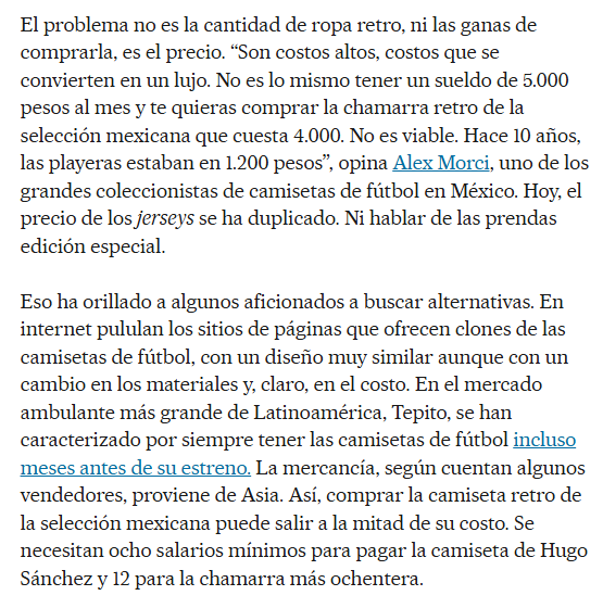 diego_mandel's tweet photo. Échenle una leída a una entrega más de la newsletter Ola Mundial 💚

Hoy tocó hablar de la moda de usar camisetas de futbol, de lo retro, de los excesivos precios y de la piratería

Recuerden que se pueden apuntar GRATIS en este enlace: https://t.co/YShGYZwqOl https://t.co/dh4sYAunmG