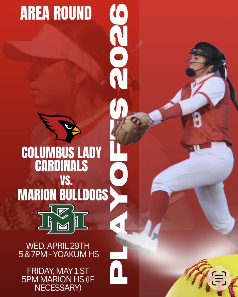 CoachRosa4's tweet photo. Here we go for Round 2…@Marion_Bulldogs @TXPrepSoftball @TxHS_Softball https://t.co/WGhIfW18SF