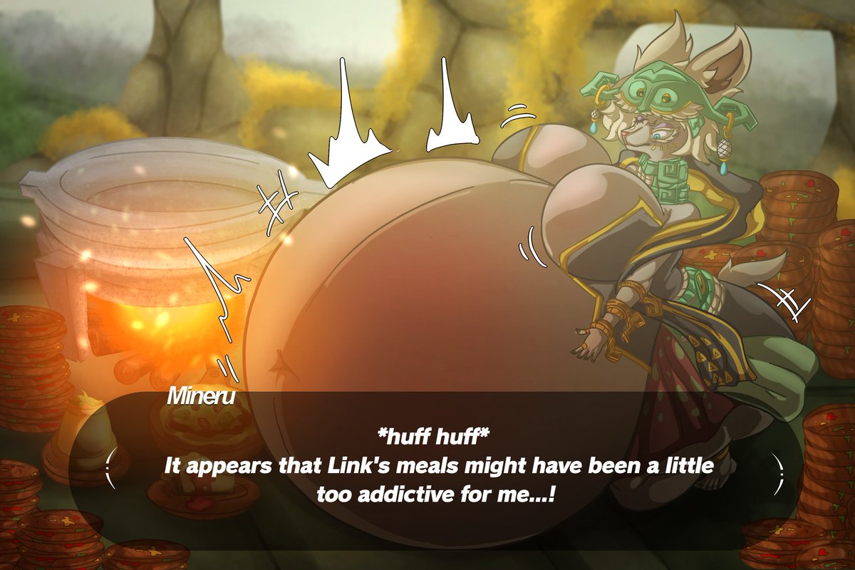 Canofsoup420's tweet photo. Commission for ShadeDepeche 

I guess you could say Mineru had one too many beers of the kingdom :3 (and various other food too) https://t.co/fc7ApSTuil