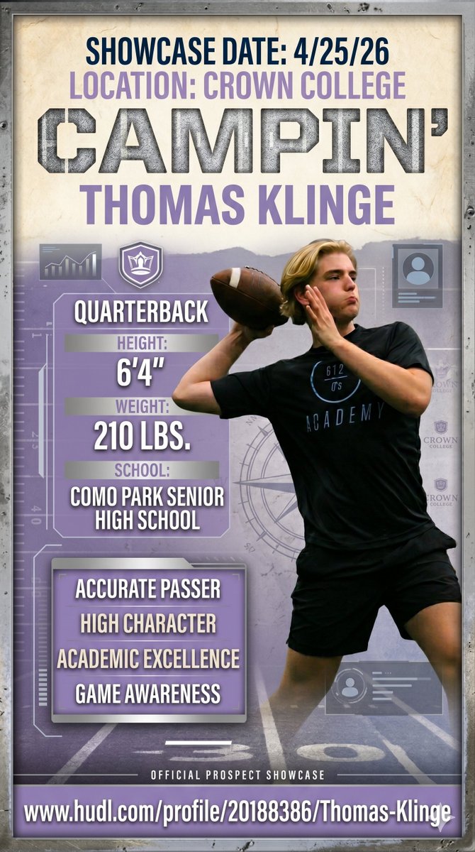 Thomas Klinge | Quarterback | 2027 tweet media