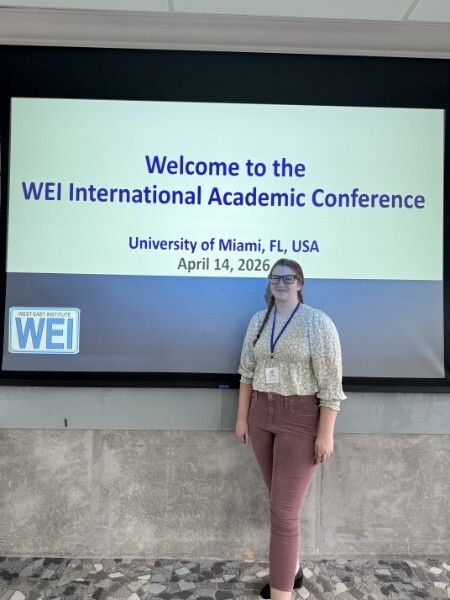 BcbeFsu's tweet photo. Congrats to Amani Albrecht a Fayetteville State University MBA student for presenting research at the WEI Conference at University of Miami 👏

#FSU #Research https://t.co/igiMLFwZIB