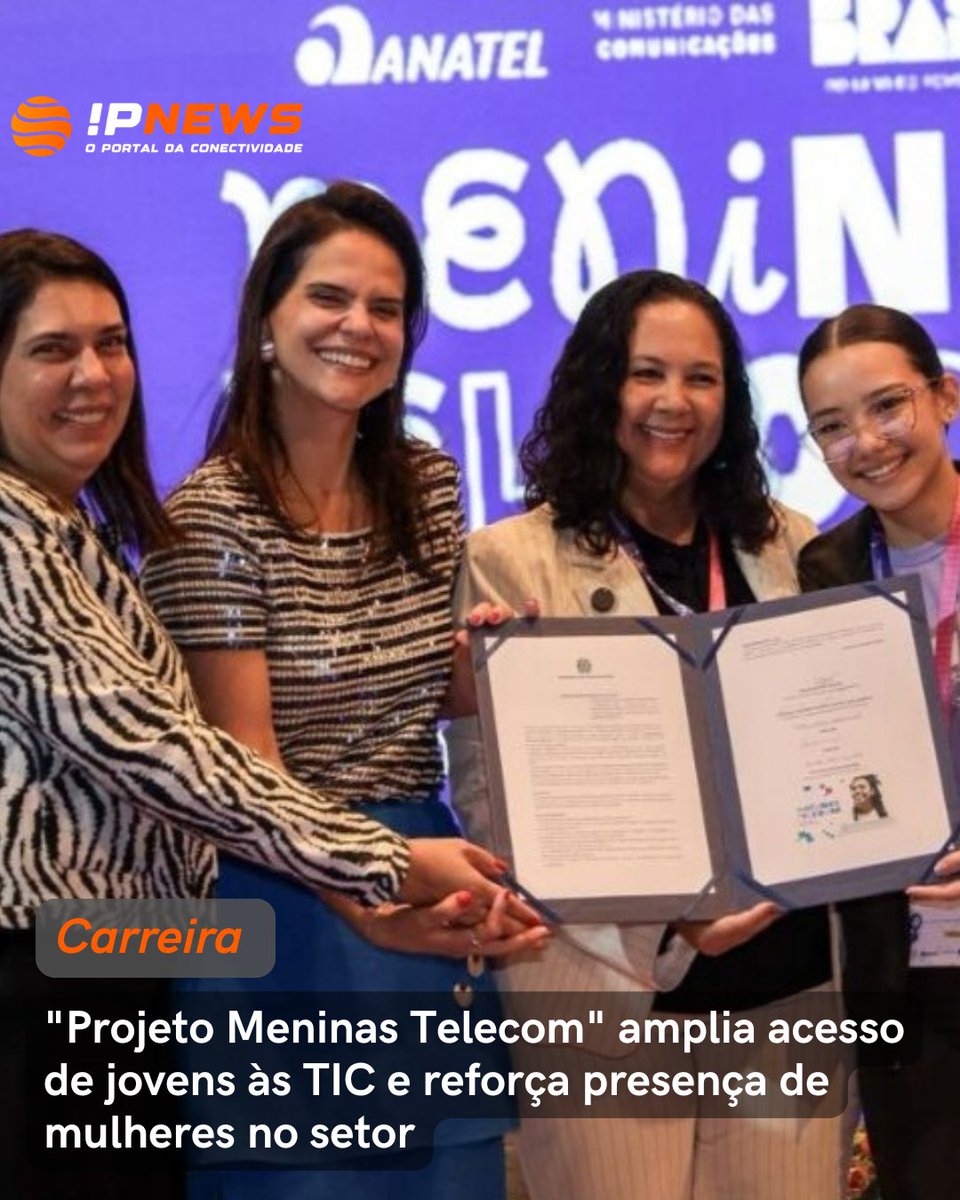 "Projeto Meninas Telecom" amplia acesso de jovens às TIC e reforça presença de mulheres no setor

ipnews.com.br/projeto-menina…

#ipnews #tecnologia #inovacao #telecom #tic