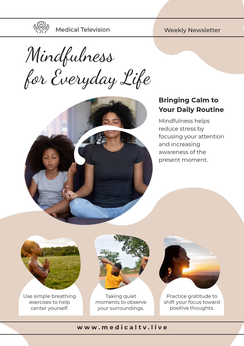 WeLoveTVke's tweet image. Daily mindfulness = calmer mind + healthier body 🧠💚
✔️ Less stress &amp;amp; anxiety
✔️ Better focus &amp;amp; sleep
✔️ Emotional balance
✔️ Lower BP &amp;amp; inflammation
✔️ Stronger immunity

Small daily habits, big lifelong impact 🌱✨
#Mindfulness #MentalHealth #Wellness #HealthyLiving #SelfCare