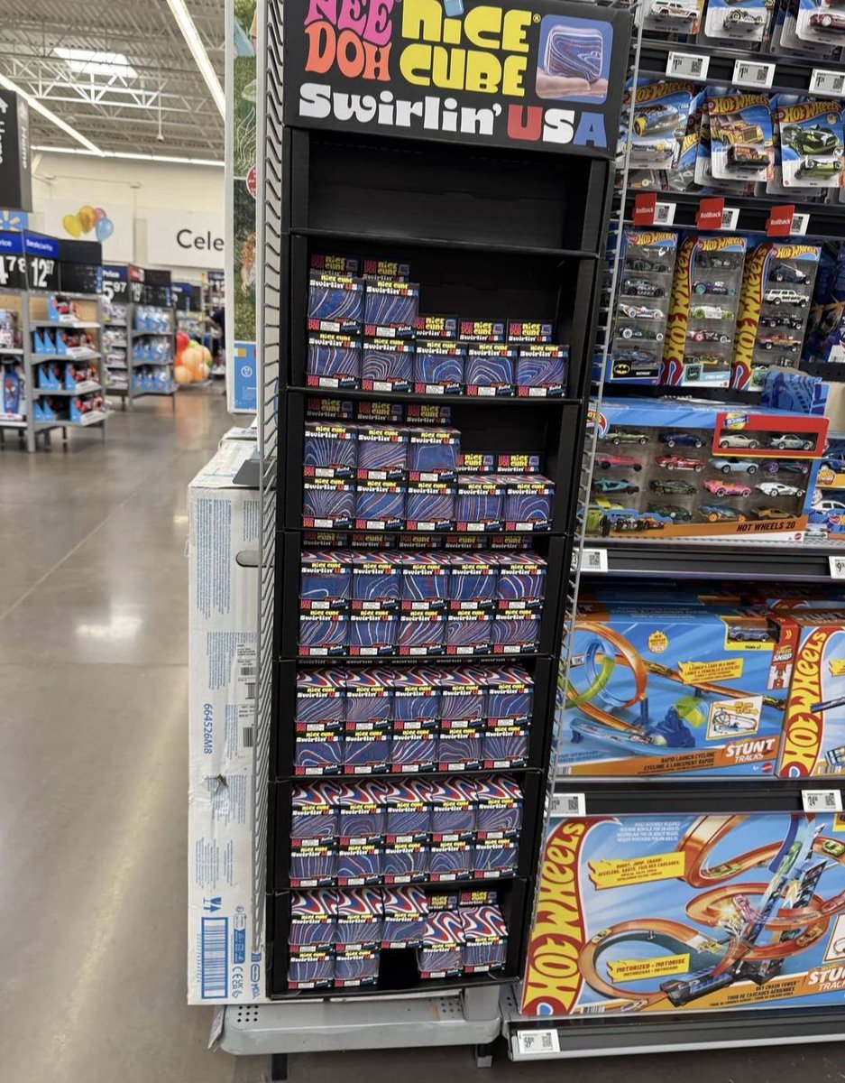 I don't think people understand what this picture shows...

More than 50 Needohs sitting in walmart.

Each one retails for $5 and resells for $25.

I'll do the math for you. $1000+ profit off a kids toy.