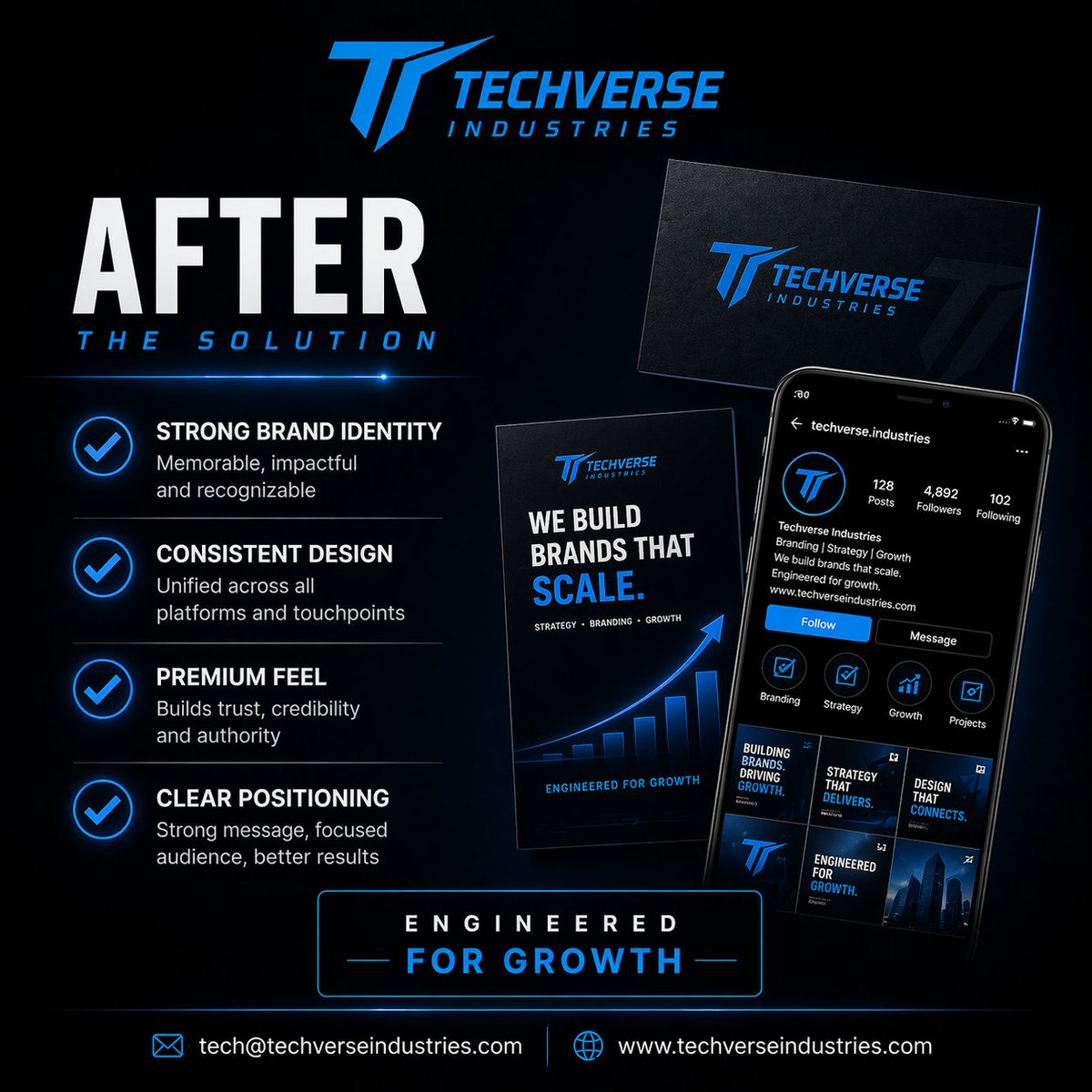 TechverseInd's tweet image. Your business doesn’t need more marketing.
It needs better branding.

Because people don’t buy from businesses..
They buy from brands they trust.

We change that.

DM “GROWTH” 🚀

#BrandingMatters #WeBuildBrands #BusinessGrowth #StartupIndia #DigitalMarketing #TechverseIndustries
