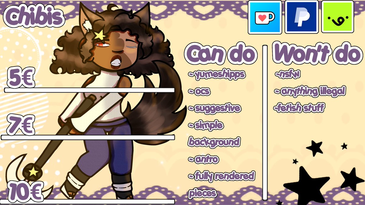 itz_l3xs2's tweet image. New commission sheet! 
Still looking for my first client as a #smallartist ✨✨

#ArtistOnTwitter #VGenArtist #VGenOpen #art #moots #gacha #Commission #commissionsopen #gachasfw