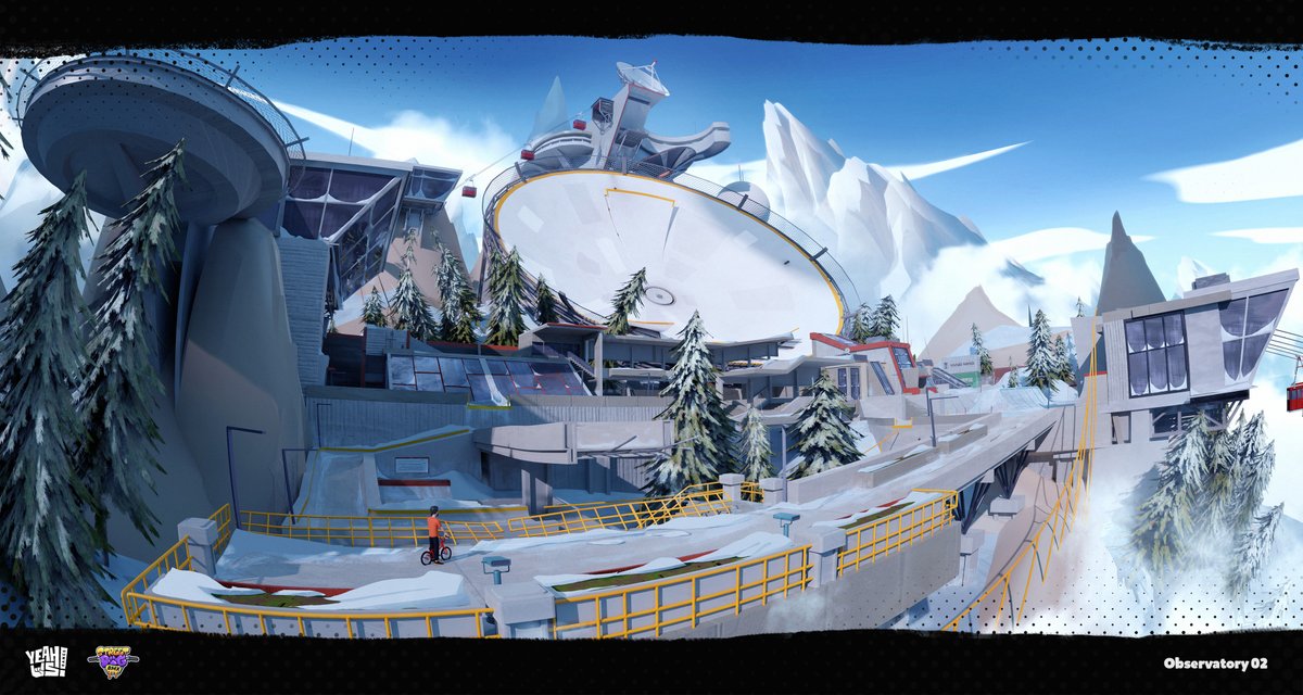 BlazeDillon's tweet image. pt2. With Streetdog BMX, I was given a single concept for mood as reference for what the setting &amp;amp; tone of the level design should look like. Here are some final maps beside the references for it.

Concepts by Khairizal Rahmat
Environment art by Joshua Llorente

#leveldesign