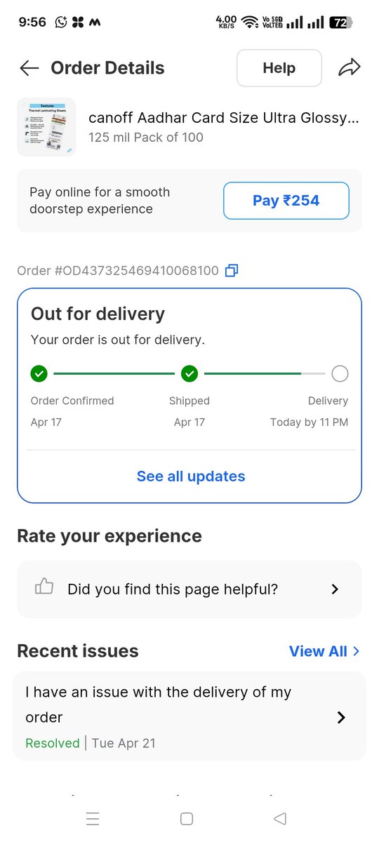 Aadilpathann's tweet photo. @Flipkart 
@flipkartsupport 
Placed two orders 
1 OD437325469410068100
2 OD437283355719619100 tracking are
1. FMPC5999167156
2. FMPC5981555751
 Both Shipments reached the delivery Hub.but they were not delivered yet why?
Both Flipkart and Ekart are scammers Avoid it https://t.co/mxLDwzLcc9