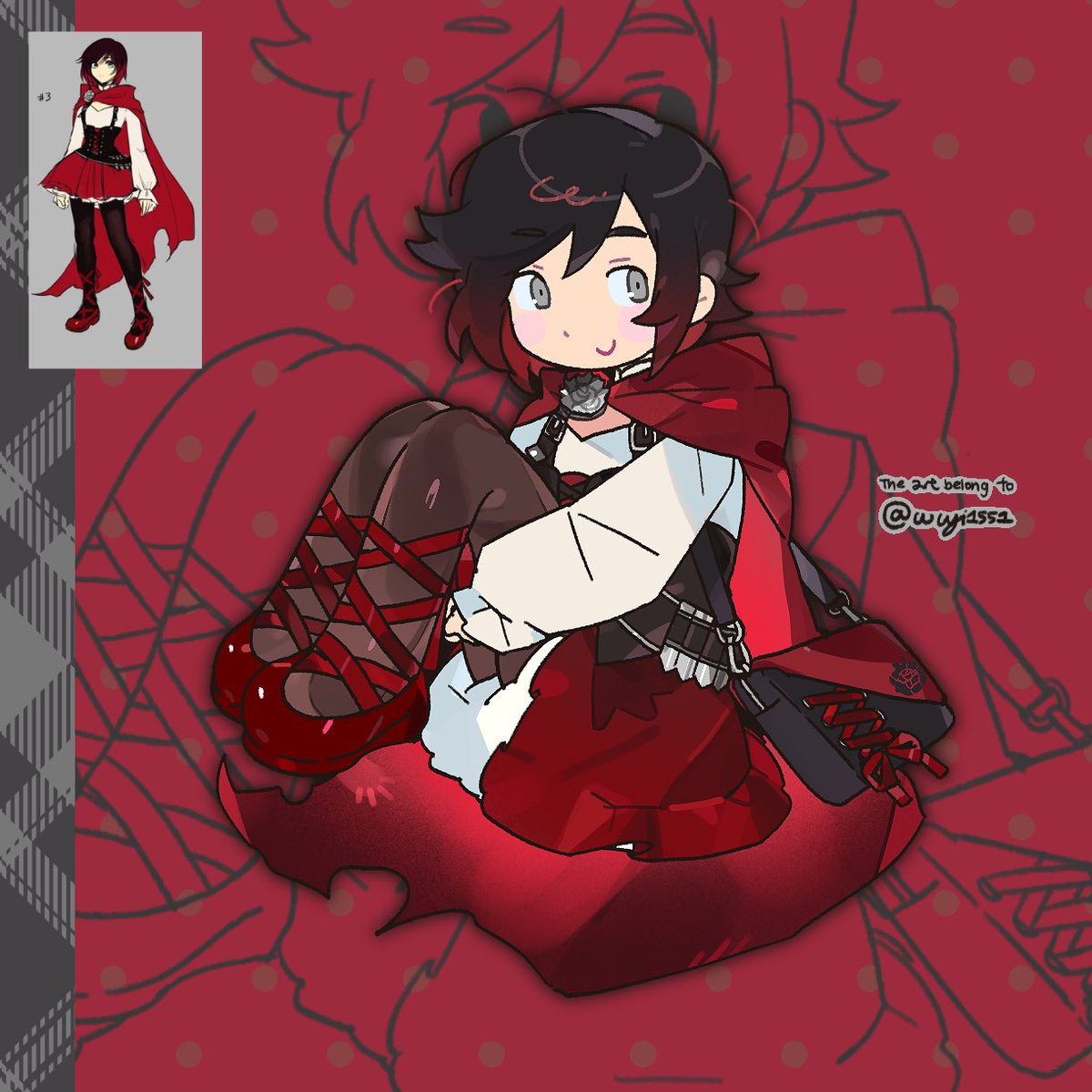 wuyi1551's tweet image. 废案的这个绑带蝴蝶结圆头红皮鞋好可爱

#rwby