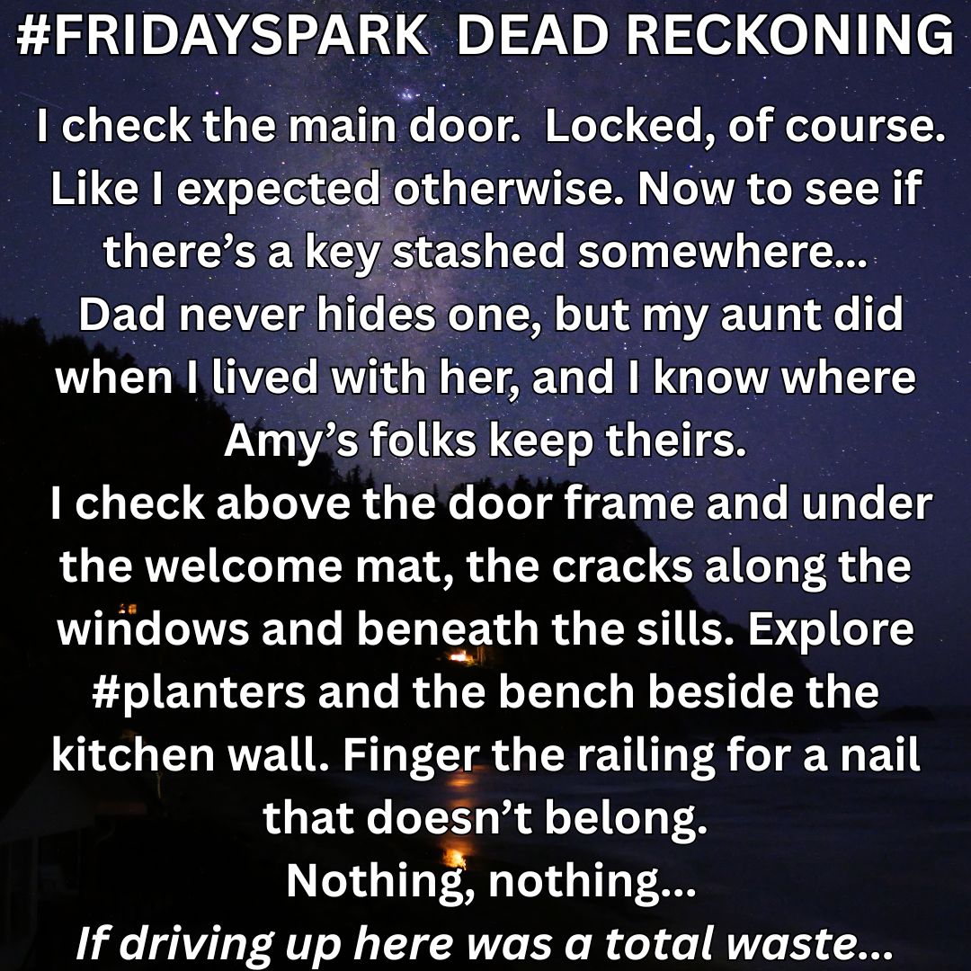 WannerCheryl's tweet image. Sarah investigating where she's not supposed to be...

(Excerpt from my WIP, DEAD RECKONING, a YA mystery/romantic suspense.)

Cape Falcon/Milky Way photo courtesy of my son, Kevin Wanner.

#fridayspark #wip #writingcommunity #readingcommunity