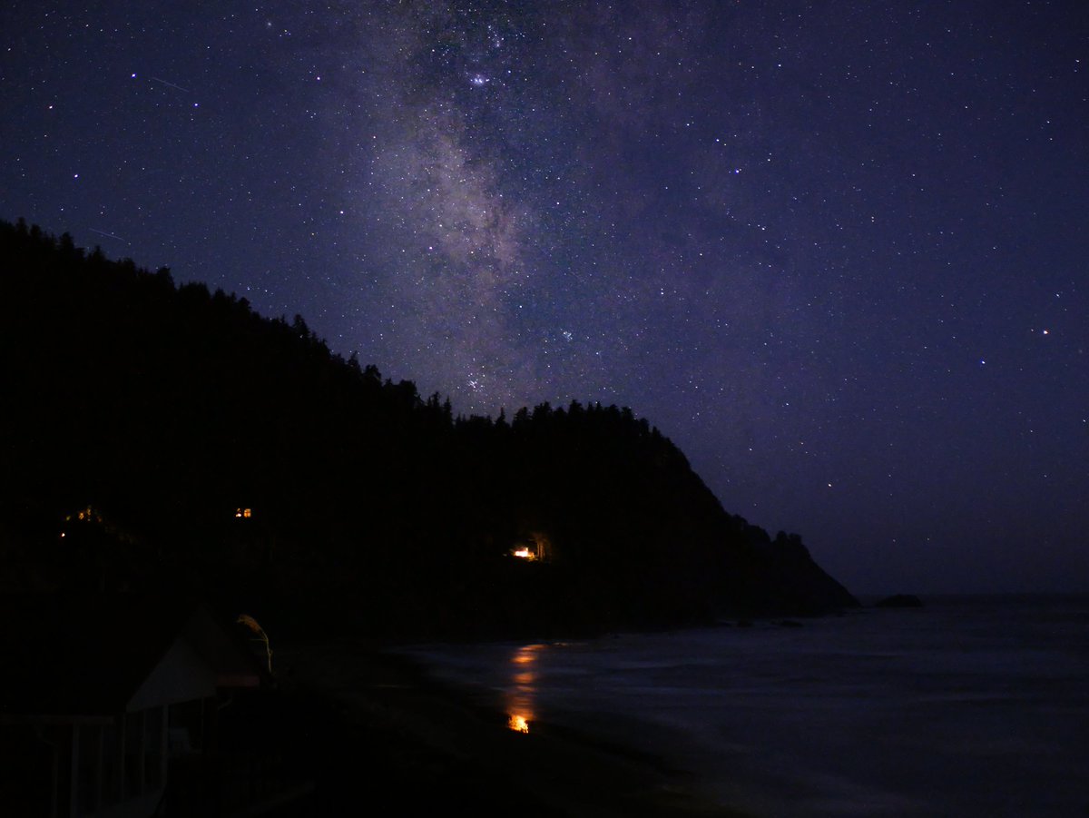 WannerCheryl's tweet image. Sarah investigating where she's not supposed to be...

(Excerpt from my WIP, DEAD RECKONING, a YA mystery/romantic suspense.)

Cape Falcon/Milky Way photo courtesy of my son, Kevin Wanner.

#fridayspark #wip #writingcommunity #readingcommunity
