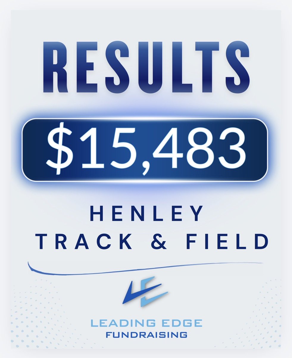 LE_Oregon's tweet photo. 🏃Total raised! Henley Track &amp; Field crushing their fundraiser. Great job team! 👏🏻       #fundraising #fundraiser #raisemoney https://t.co/WrujVhuOCp