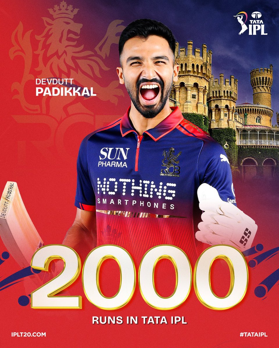 🚨 MILESTONE MEETS MADNESS 🔥

Devdutt Padikkal 2000 IPL runs with a 20-ball fifty. 

Timing, tempo, total domination 😮‍💨 

#RCBvGT #3rdManView #TATAIPL | <a href="/RCBTweets/">Royal Challengers Bengaluru</a> | <a href="/gujarat_titans/">Gujarat Titans</a> | <a href="/IPL/">IndianPremierLeague</a>