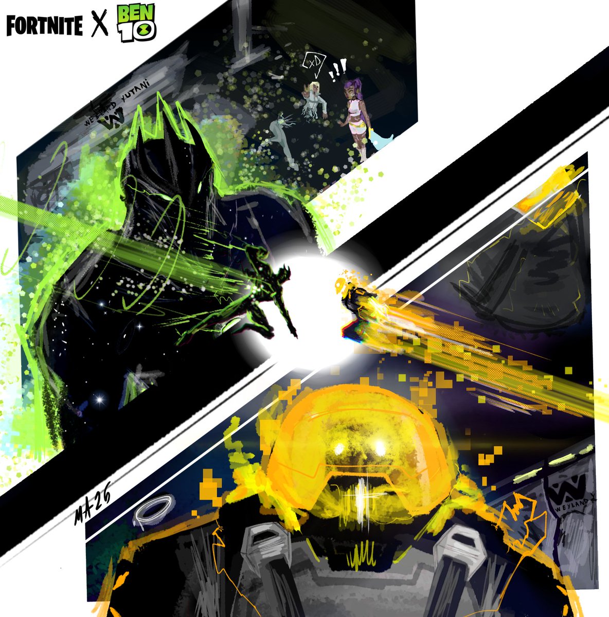 It's hero time
Dark Voyager vs Alien X
#Fortnite #ben10