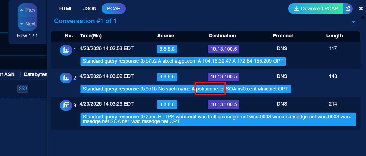 packetwatch's tweet photo. PacketWatch's #TeamSixty43 has detected a new #ClickFix campaign. This campaign lures victims in with a #FakeCaptcha to solve that tricks the user into running a malicious PowerShell script that installs #Vidar Stealer onto the victim's machine.

Below is a list of #IOCs our team has recovered from these incidents. It is recommended to block these domains.

If you are a #PacketWatch client, rest assured that our threat hunt team has run hunts to identify any sign of this campaign in your environment.

+++ IOCs +++

FakeCaptcha > Vidar

Windows Terminal > PowerShell > [random characters].exe

pohuimne[.]lol (payload)
noscalpelvasectomy[.]com (FakeCaptcha)
productionmaza[.]cfd (C2)
prokladka[.]lol (payload)
dtc.victorramarisimobiliaria[.]com[.]br (C2)

+++

#threathunting #dfir #cybersurity #informationsecurity #threatintelligence