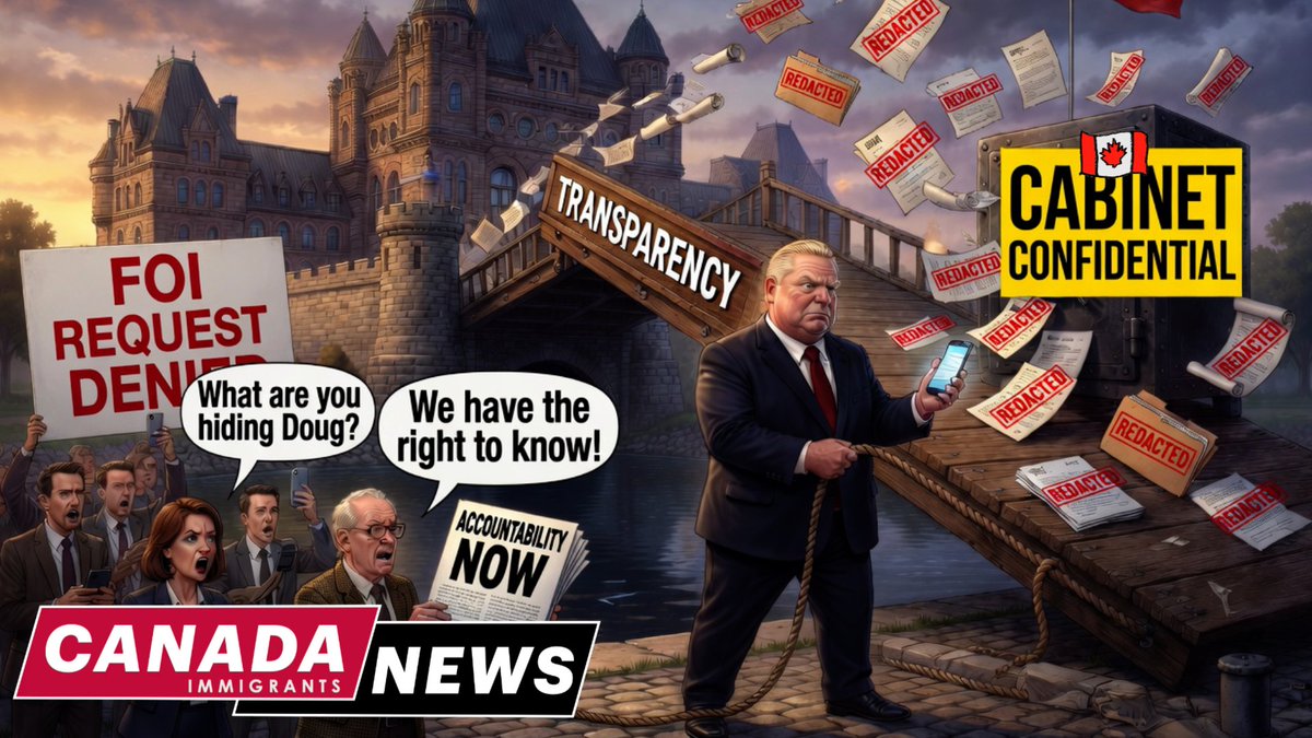 immigrantweets's tweet image. Doug Ford’s Regime Imposes Bill 97 canadaimmigrants.com/doug-fords-reg… 
#Ontario
#FOI
#FreedomOfInformation
#DougFord
#authoritarianism
#CPC_HQ