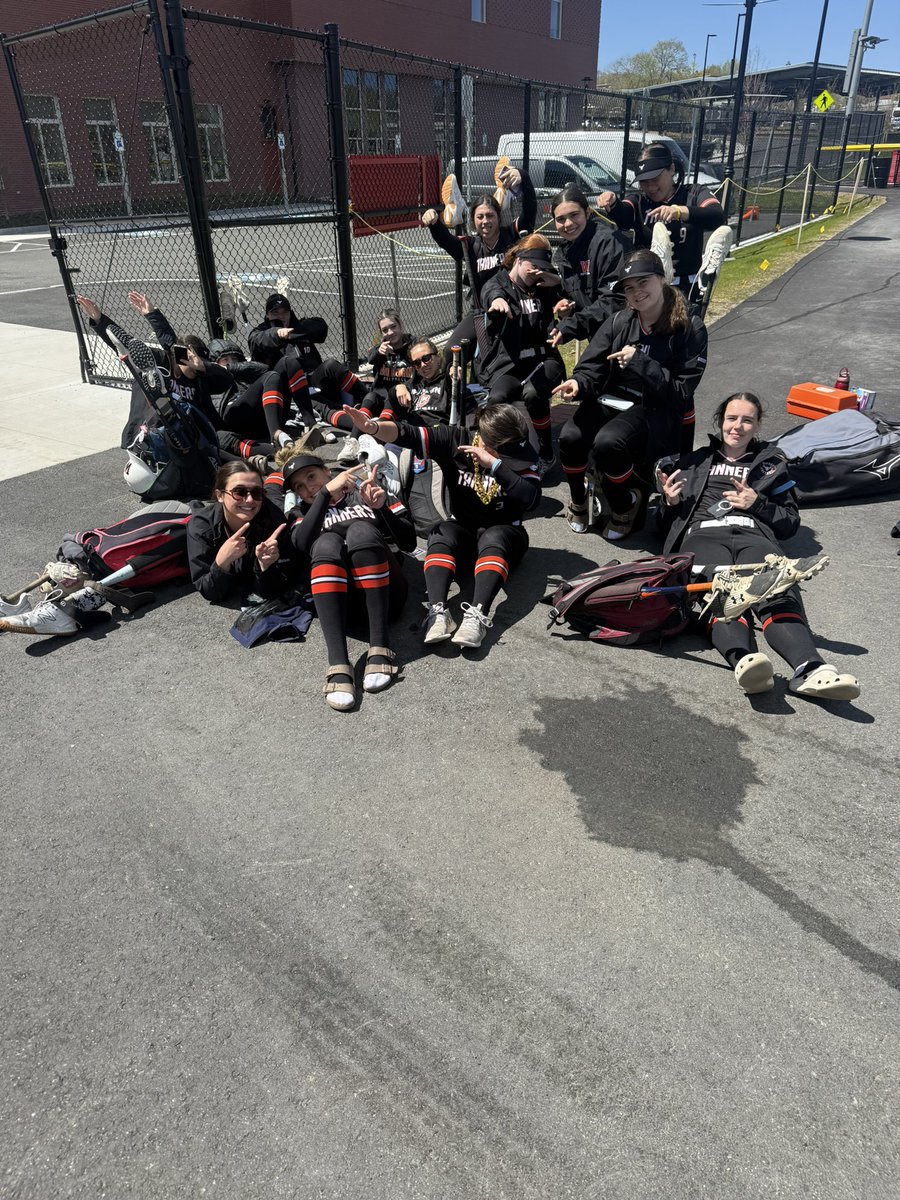 woburnsoftball's tweet photo. Senior Captain Maddy Ryan had a triple and Junior Captain Mia Helein chipped in an RBI single. Junior Norah Poncia had a huge pinch-hit RBI in the 6th inning to help seal the victory. The chain today goes to Freshman Aislin Grammer for her 3 hits and two super clutch plays in RF! https://t.co/X4QsDPSYcq