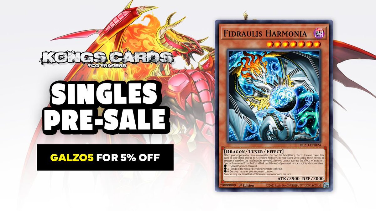 galzoTCG's tweet photo. PRE-SALE LIVE https://t.co/oJ6DYuM5Wf code GALZO5
#YuGiOh #遊戯王 #BlazingDominion https://t.co/61xSazdD4T