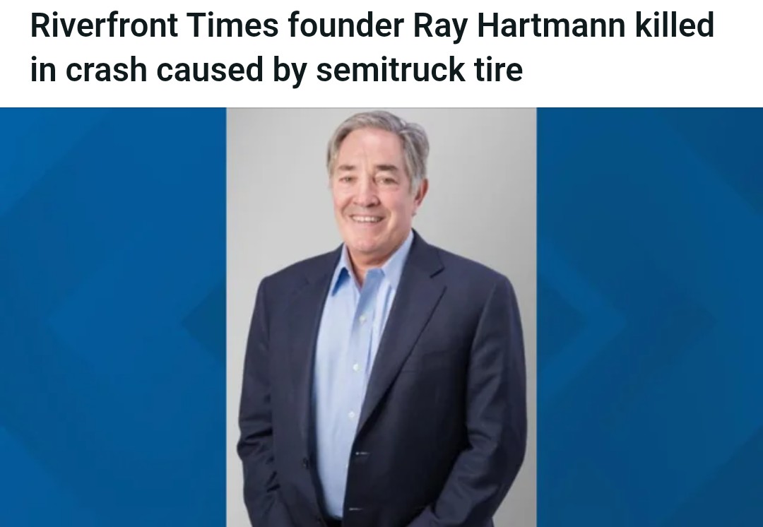 JayBirdSTL's tweet image. Sad news. #RayHartmann #RiverfrontTimes #STL