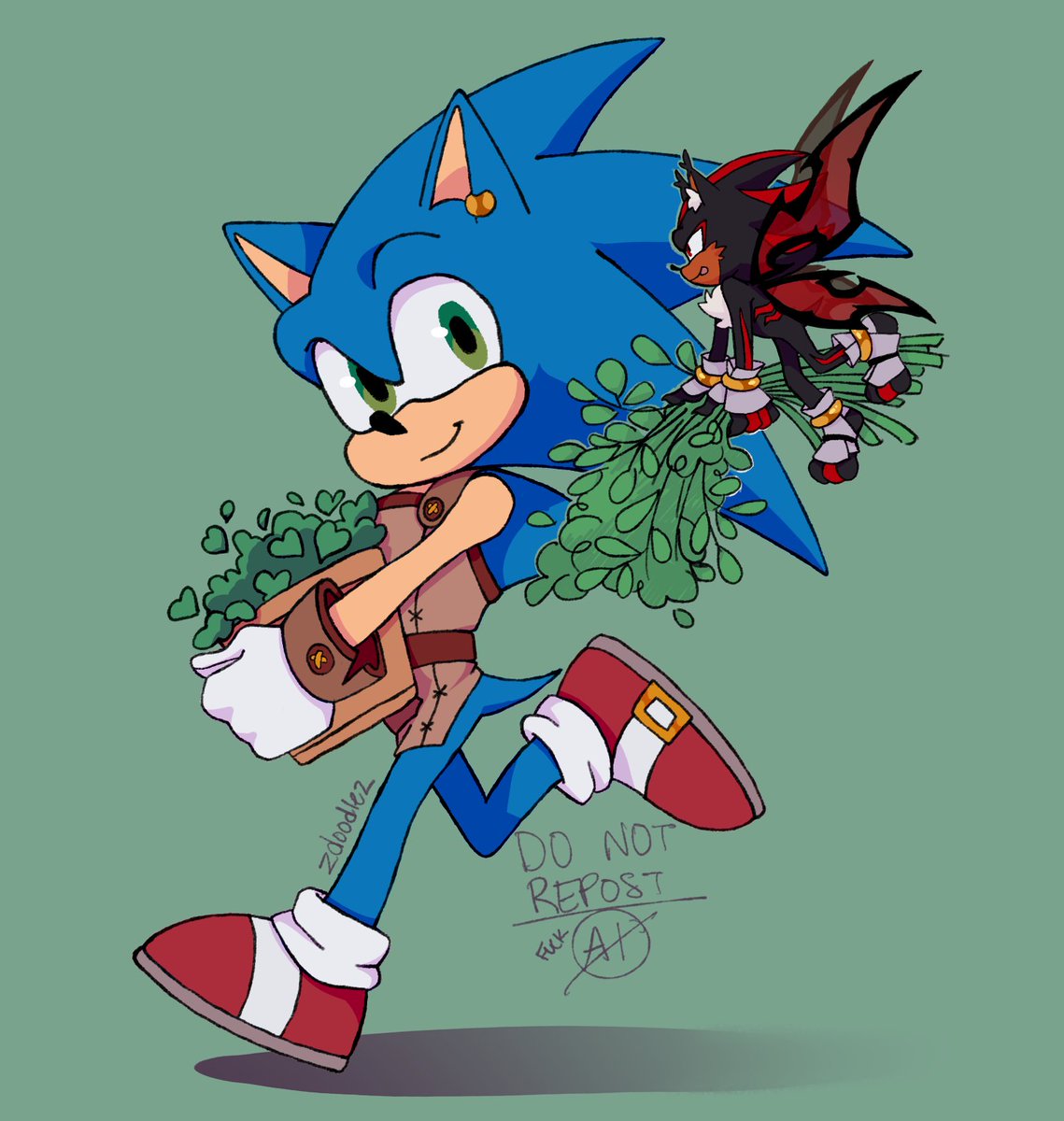 Zdoodle's tweet photo. the florist and his new helper
Florist &amp; Fae AU

#sonicthehedgehog #shadowthehedgehog https://t.co/JVwQZNZ4eC