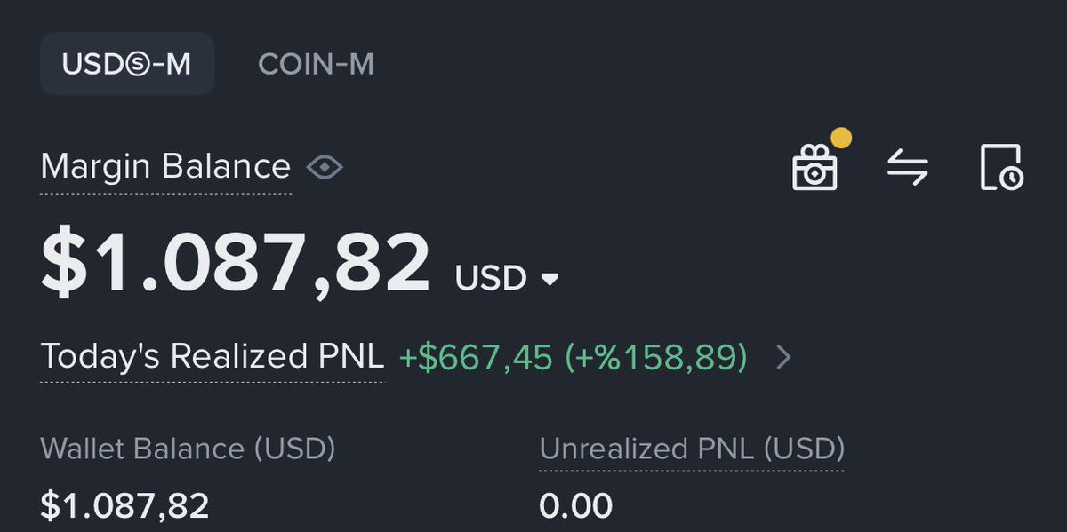 NihilusBTC's tweet image. $170 to $17,000 Update 🔥  

Current balance is $1,087 🎉 

Follow &amp;amp; RT &amp;amp; Like ♥️

Open notifications for trade setups ✅

$FLUX in profit🔥
$SPACE in profit🔥
$NFP in profit🔥
$RECALL in profit 🔥
$DOOD in profit 🔥

Transparency always.