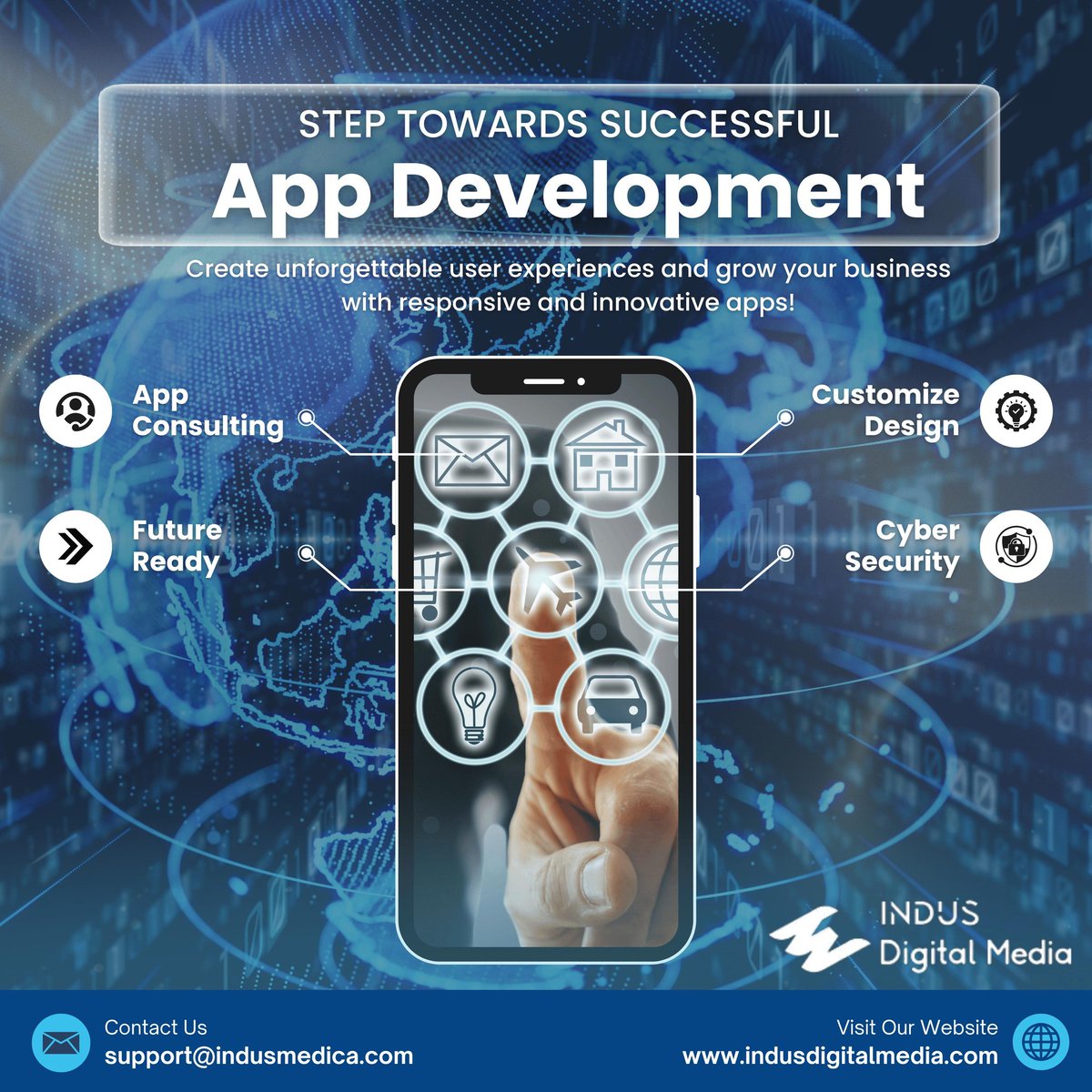 indusdigitalmed's tweet image. Transform your digital vision into reality with custom-built, secure, and future-ready mobile apps. Our expert team ensures seamless user experience and robust functionality tailored to your business needs.
Visit: indusdigitalmedia.com
#AppDevelopment #DigitalSolutions