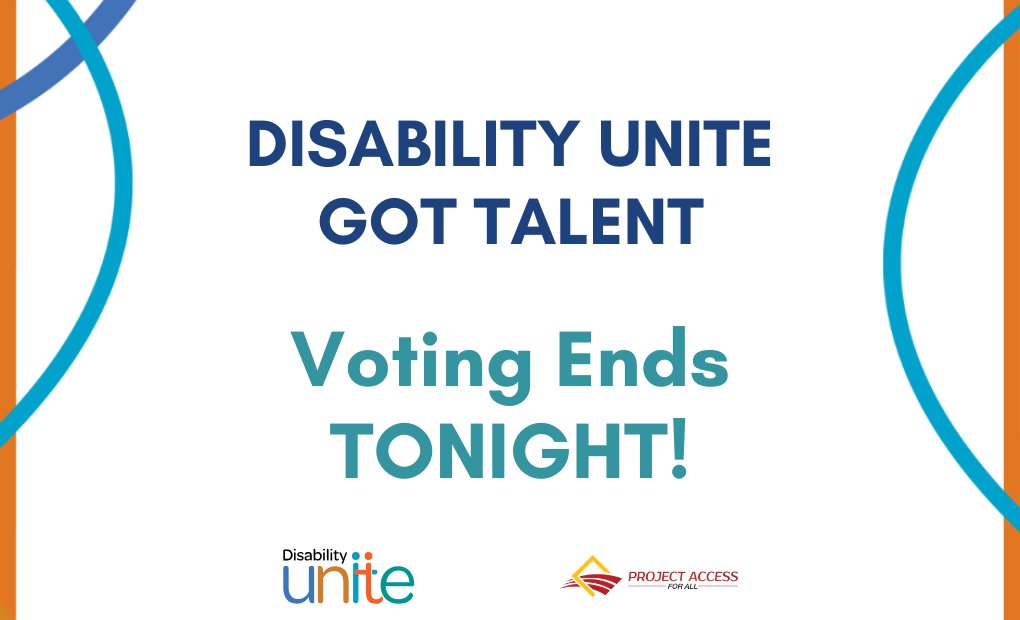 DisabilityUnity's tweet photo. Voting Ends At Midnight!

Don’t miss your opportunity to vote for your favorite artist to win the DUGT contest.

The voting deadline is today, April 24th, at Midnight ET!

Explore the nominees: https://t.co/2fHaNBQXNk

Vote With Our Form:
https://t.co/3NJ3pbtC0K https://t.co/6Yvl0EWGFu