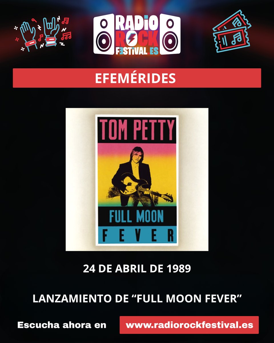 Radiorockfest's tweet image. 🌕 24 de Abril de 1989. Tom Petty lanza “Full Moon Fever”, su primer disco en solitario.

En 15 minutos sonando ▶️ Tom Petty - Free Fallin'

📻🤘🏼🏟️ radiorockfestival.es

Gracias por escuchar.

#TomPetty #FullMoonFever #RockAmericano #RadioRockFestival
