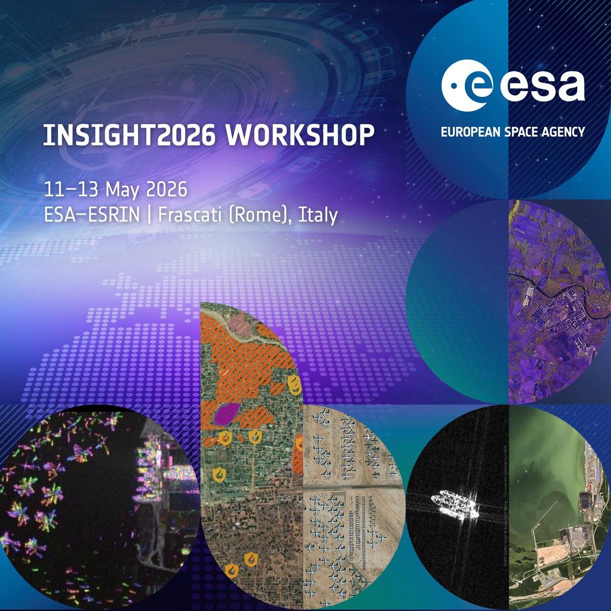 EO_OPEN_SCIENCE's tweet photo. ⚠️ The programme for the @ESA Innovative Signal Exploitation for Geospatial Intelligence #Insight2026
workshop is now online. 
📰 Take a look at the full agenda and make sure to register 🗓️by 3/05 👉https://t.co/BdCiHIHwYD
@ESA_EO @ESA_EarthOnline https://t.co/DKSlgVHImG