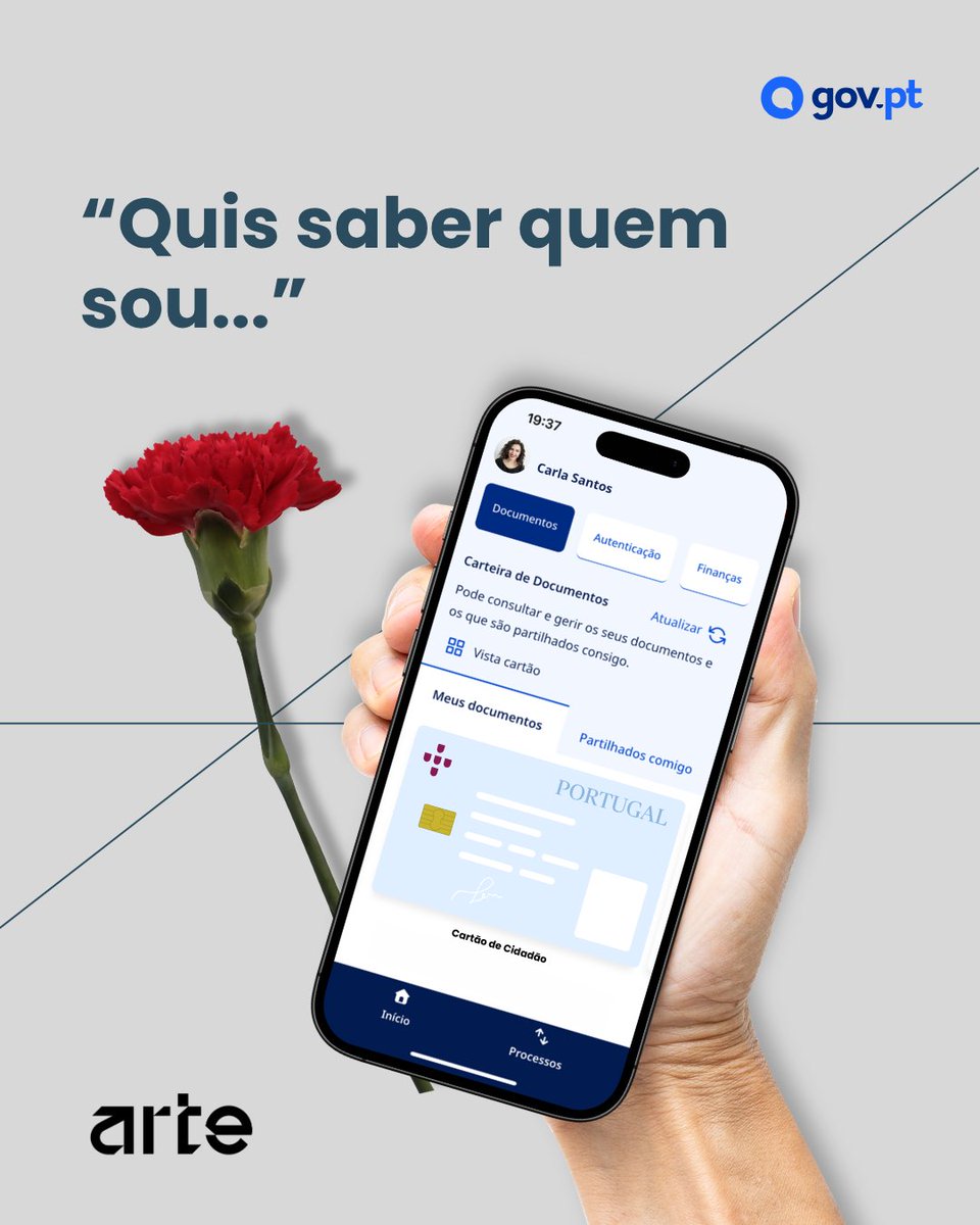 arte_gov_pt's tweet image. A liberdade também se vive no digital. 📲

Hoje, somos livres de nos identificar onde e quando quisermos.

Feliz 25 de abril. 🌹

#ARTEGov #app #govpt #25deabril