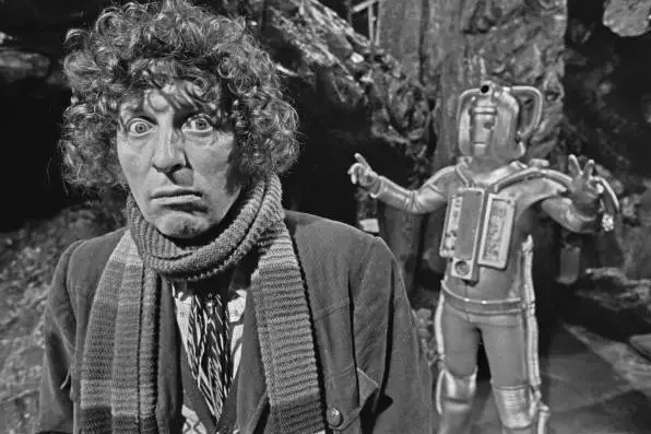DailyTomBaker's tweet image. Tom Baker during "Revenge of the Cybermen". #TomBaker #DoctorWho #FourthDoctor