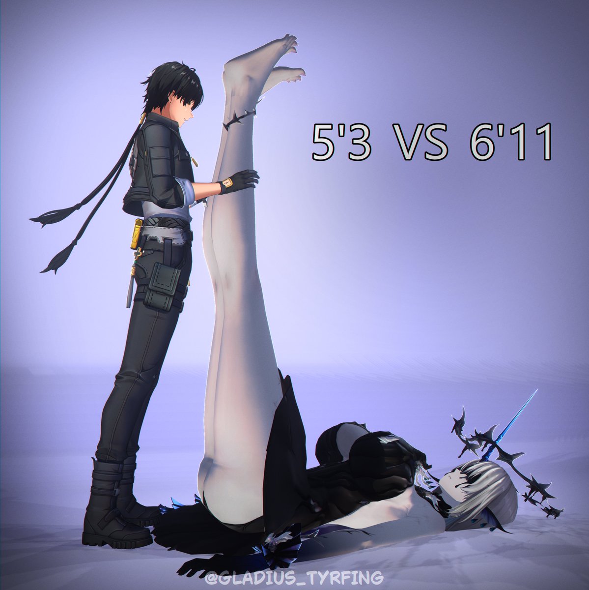 i still had to scale her down for the render otherwise she is a lil more bigger 

#WutheringWaves #鳴潮