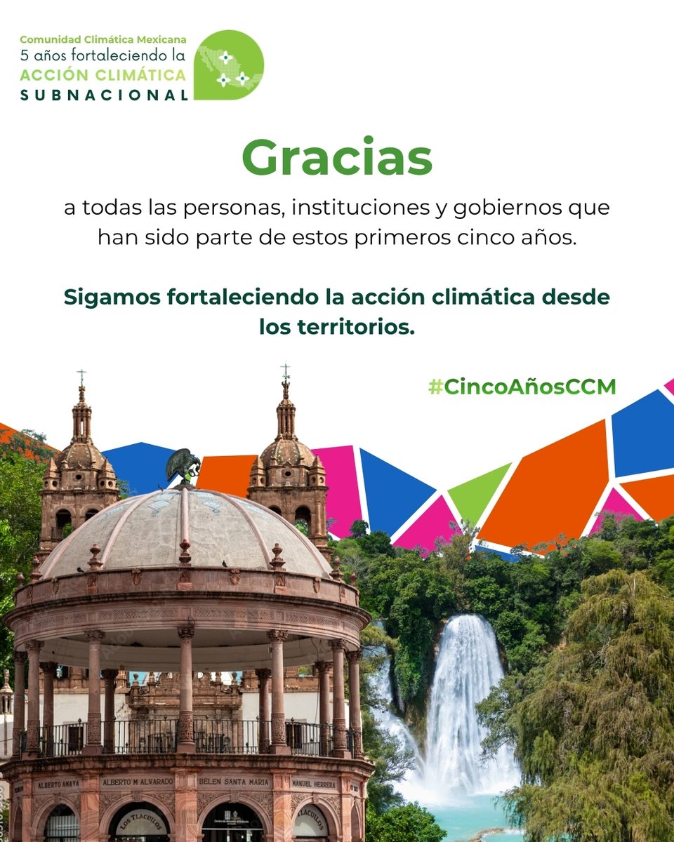 CClimaticaMx's tweet photo. La acción climática se construye en comunidad 🌱🤝

En 5 años, la #ComunidadClimáticaMexicana ha fortalecido capacidades 📚, impulsado proyectos 📊 y articulado actores en todo el país 🌎✨

Conoce los hitos que han marcado este camino 👇
#CincoAñosCCM

🔗 https://t.co/0AZ9YM7yYZ https://t.co/AbMFWPG1cO