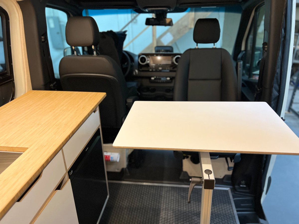 The_Vansmith's tweet image. Fold-out table. Two chairs. Zero commute.

This is the office setup for people who figured out a better system.

What would you use it for most: work, meals, or something else? 💻

#TheVansmith #VanInterior #MobileOffice #FoldOutTable #VanLife #DigitalNomad #WorkFromAnywhere
