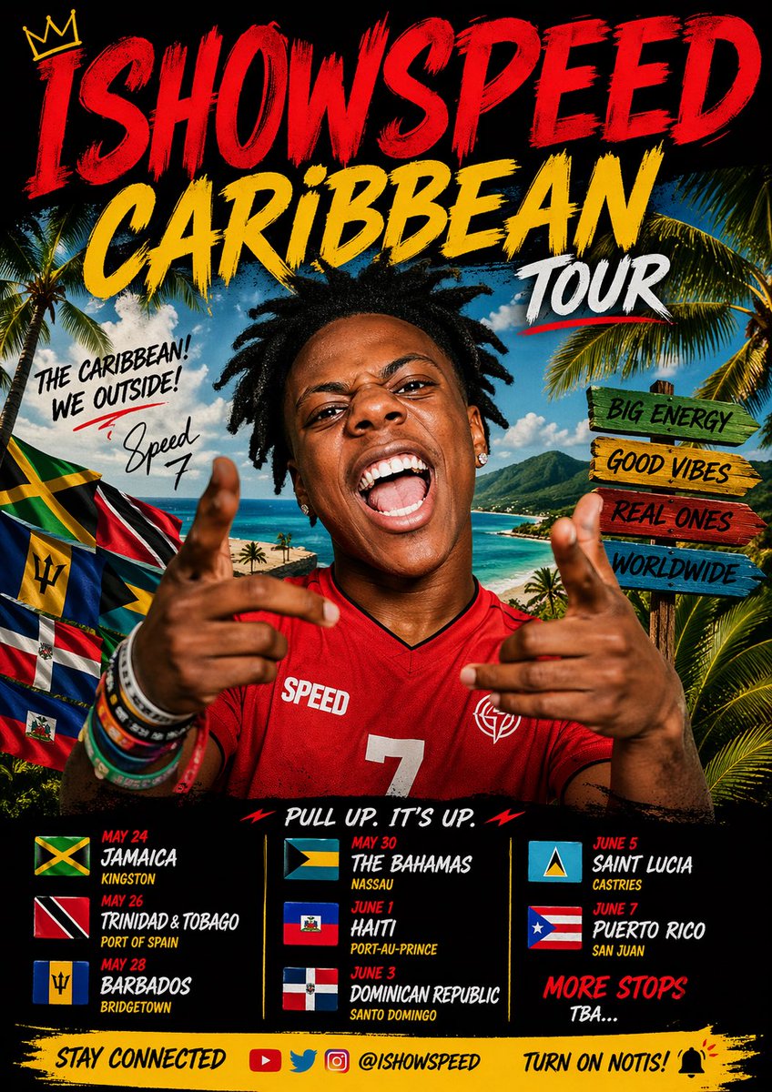 IShowSpeed Does Caribbean start Tomorrow || Guess the first Country🔥