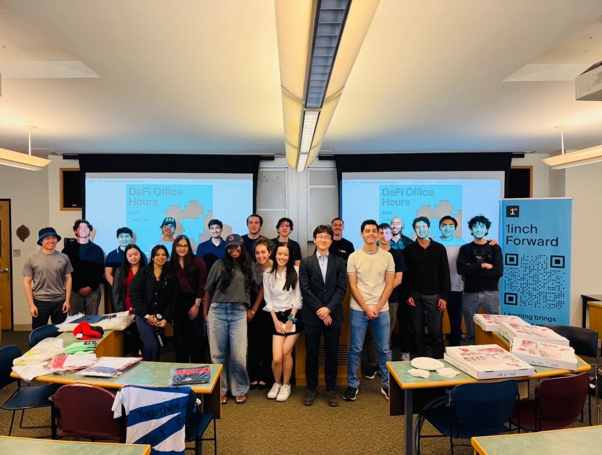 bnf_fordham's tweet photo. We had the pleasure of hosting a joint session with Ledger and 1Inch at our Lincoln Center campus today! 

Two talks covered the importance of self-custodying your crypto and the ins-and-outs of what DeFi truly is-- and culminated in a Ledger device giveaway for our members! https://t.co/FcD7K0dnPk