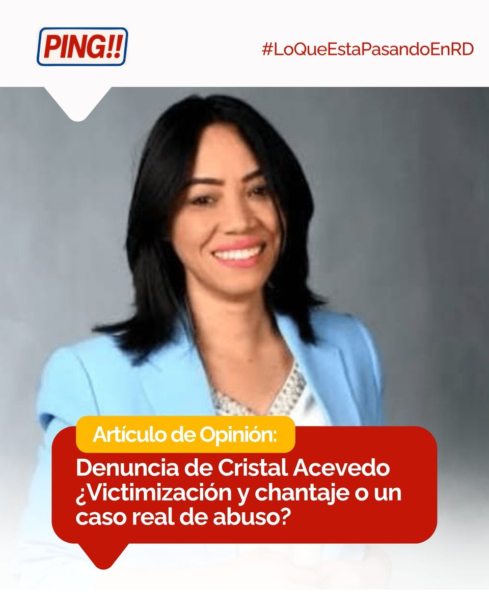 ¿Dónde termina el derecho a la denuncia y empieza el oportunismo?

El caso de la comunicadora Cristal Acevedo y el ministro Rafael Santos Badía... instagram.com/p/DXhXYN8DQxX/…