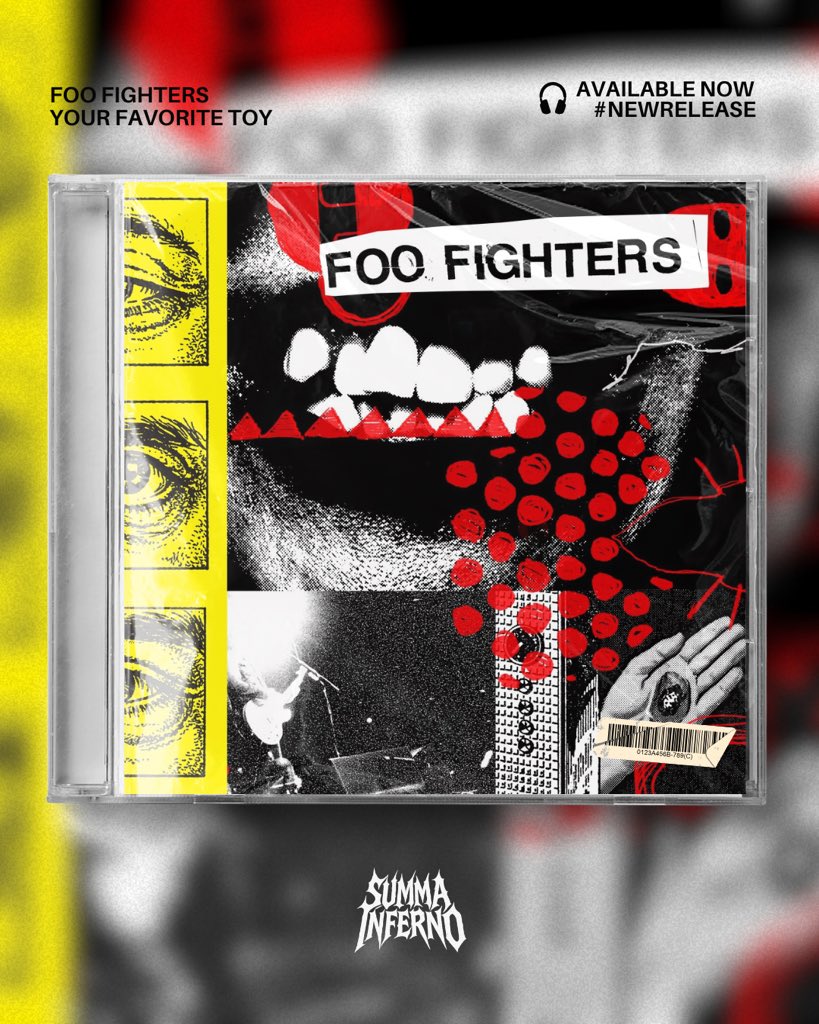 summainferno's tweet image. #NewMusic ⚡️ Foo Fighters está de vuelta y lanza su décimo segundo álbum de estudio, ‘Your Favorite Toy’ — Puedes escucharlo en todas las plataformas digitales 🎧