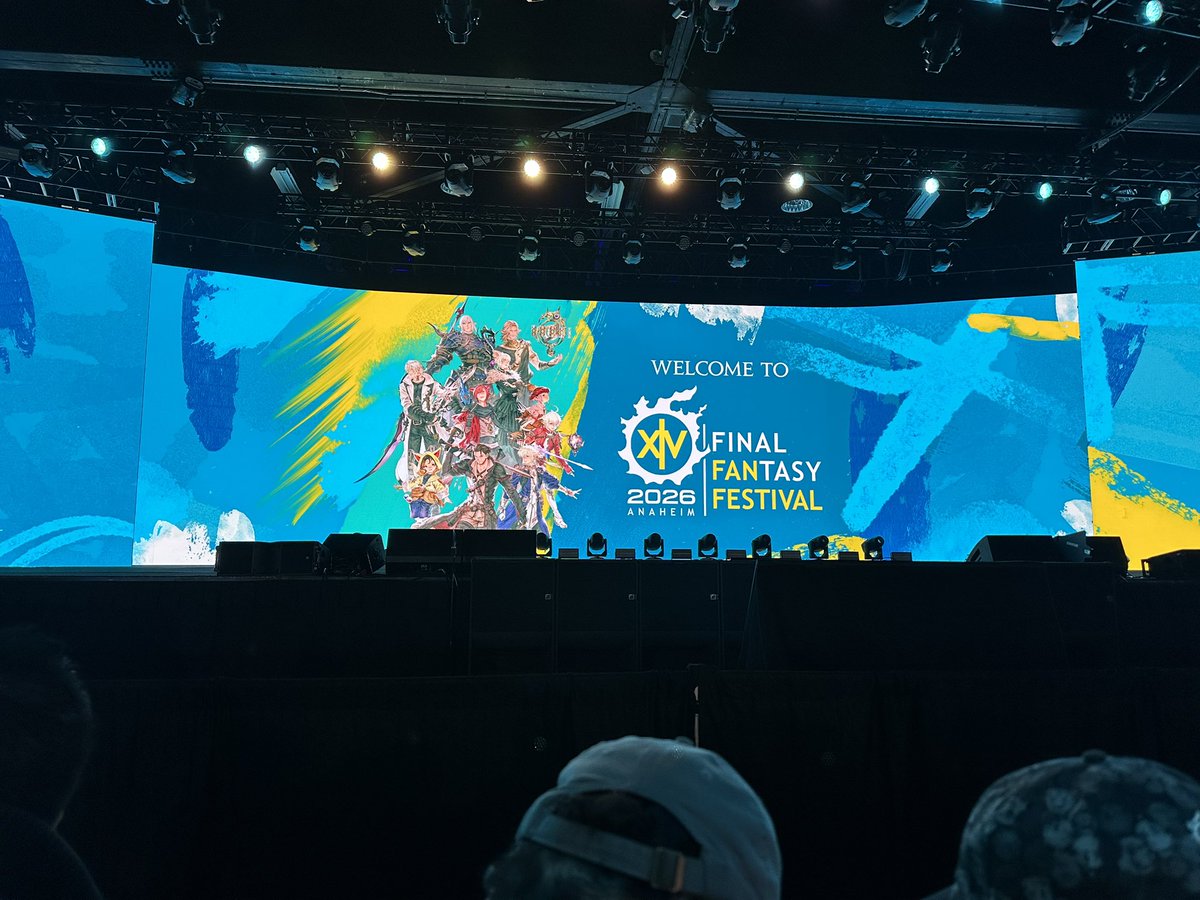 TDToasterVT's tweet photo. Rare Toaster post, at ffxiv fanfest 2026 btw! Having a great time so far 💙☀️ https://t.co/7RycWhhrAG