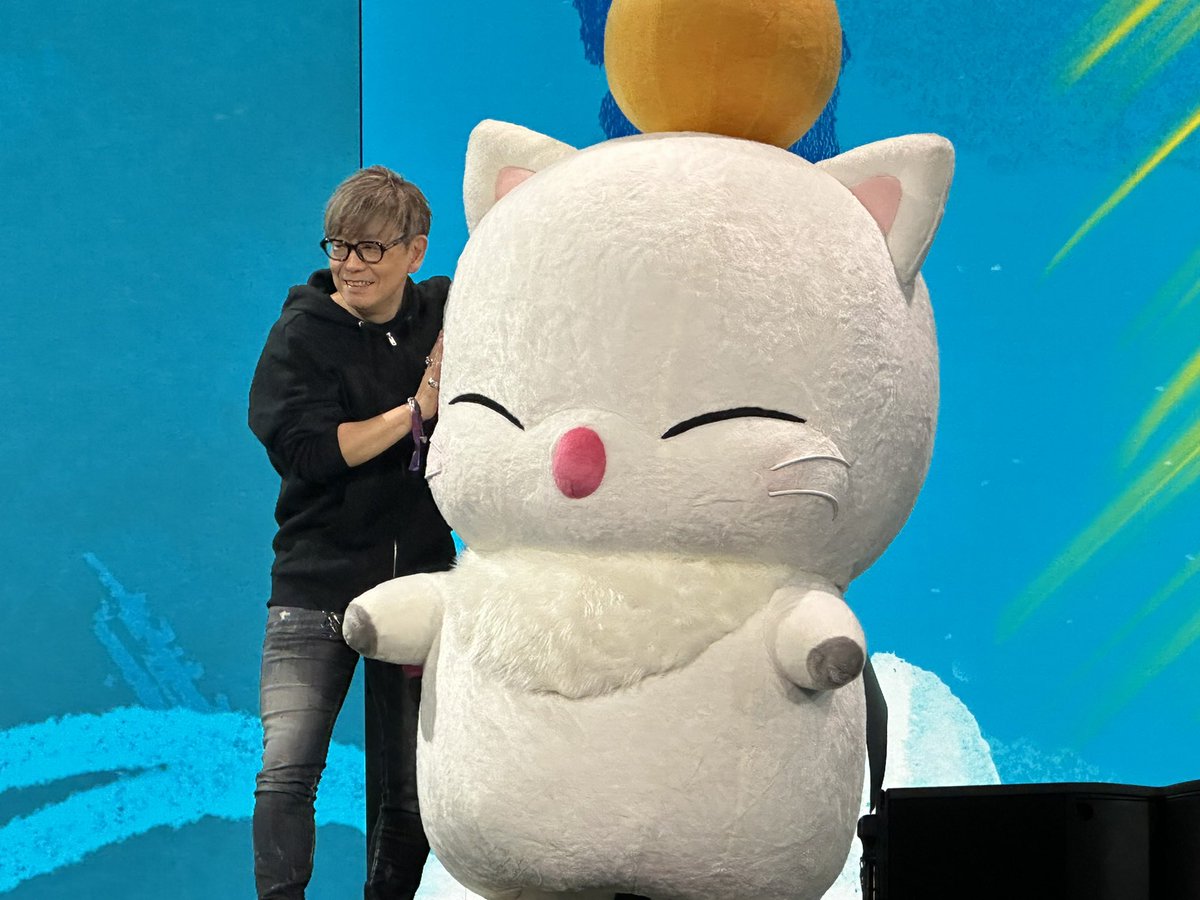 TDToasterVT's tweet photo. Rare Toaster post, at ffxiv fanfest 2026 btw! Having a great time so far 💙☀️ https://t.co/7RycWhhrAG