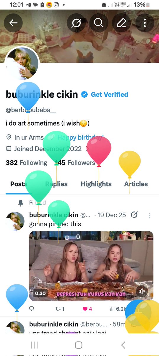 yay kedua kalinya dapet balon x wkwk