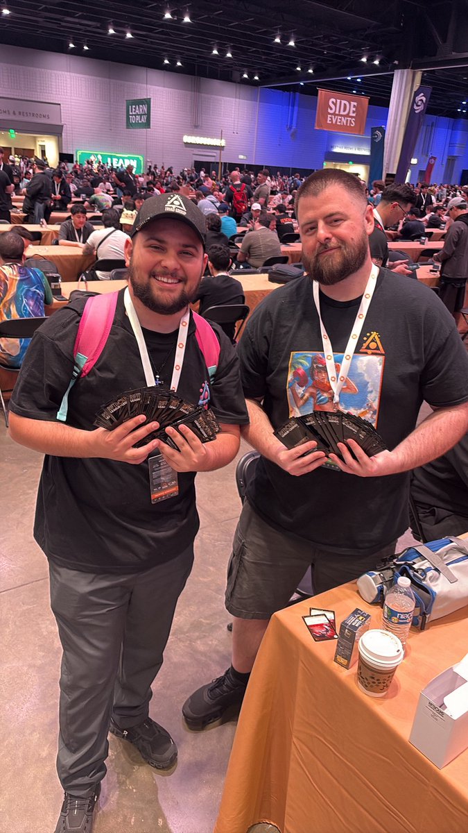 DizzeeRiftbound's tweet photo. Come say hi to me or Nate in Atlanta and show you follow me on X and @TCG_Triad on X or any social media to get a free Nexus Night pack 😎❤️

@riftboundop @playriftbound https://t.co/BwhSPzXiQM