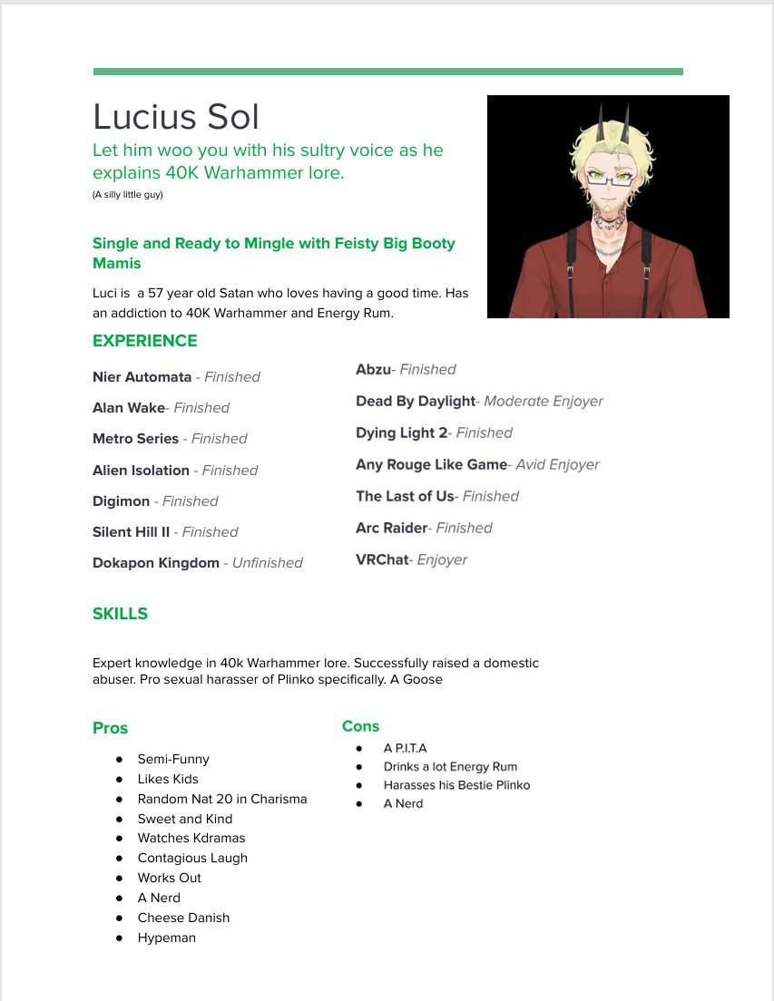 Lucius Sol 😈 Devil Vtuber tweet media