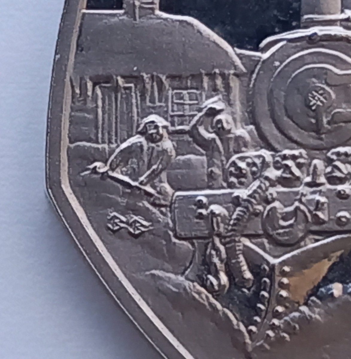 The50pC's tweet photo. #The50pCollector says..7th is the 1984 Steam Train BBv2 die mark. https://t.co/Nd9UMxrt1s