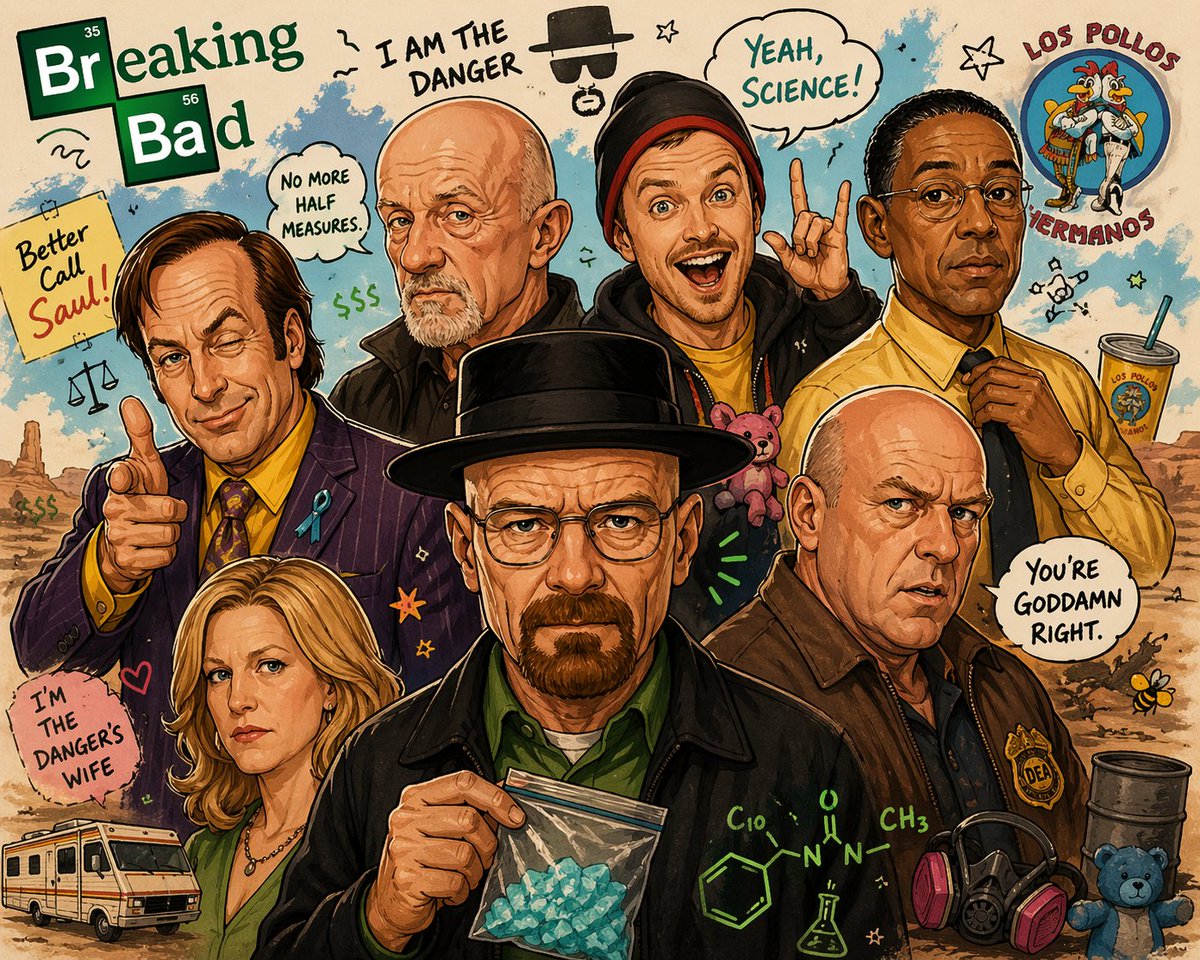 arvindia4u's tweet image. I'm late to this but finally finished watching #BreakingBad all seasons in 2 weeks.

What beautiful character arcs and what tight frames.

What is your favourite scene?
Who is your favorite character?